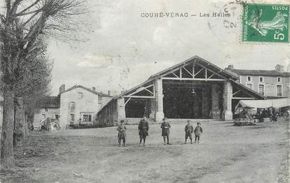 CPA FRANCE 86 " Couhé Vérac, Les halles"