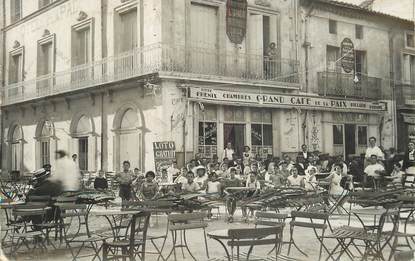 CARTE PHOTO FRANCE 34 "Capestang, Hotel de la Paix, rue Jean Jaurès"