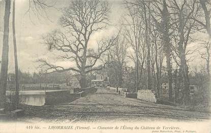 CPA FRANCE 86 " Lhommaize, Chaussée de l'Etang du Château de Verrières"