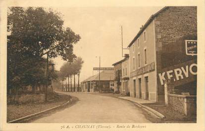 CPA FRANCE 86 " Chaunay, Route de Bordeaux"