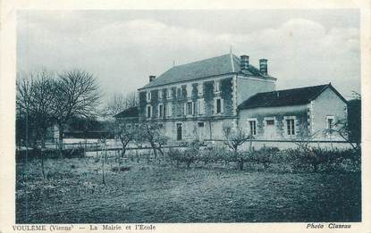 CPA FRANCE 86 " Voulême, La Mairie et l'école"