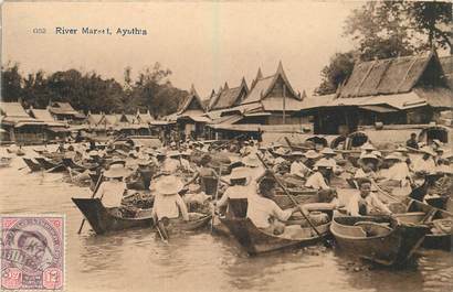 CPA THAILANDE / SIAM "Marché flottant, Ayuthia"