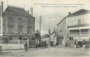 86 Vienne CPA FRANCE 86 " Montmorillon, Rue de Strasbourg, Sous-Préfecture, Café du Commerce, Clocher de l'Eglise St Martial"