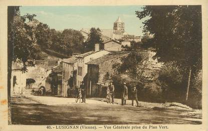 CPA FRANCE 86 " Lusignan Plage, Vue générale prise du Plan Vert"