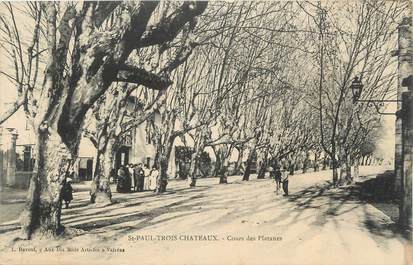 CPA FRANCE 26 "St Paul Trois Châteaux, Cours des Platanes"