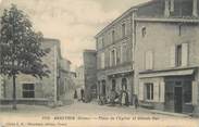 26 DrÔme CPA FRANCE 26 " Anneyron, Place de l'Eglise et Grande Rue"