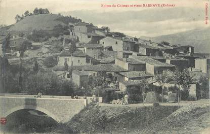 CPA FRANCE 26 " Barnave, Ruines du château et village"