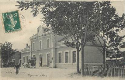 CPA FRANCE 26 " Nyons, La gare"