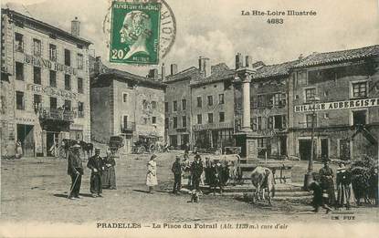 CPA FRANCE 43 " Pradelles, La Place du Foirail"