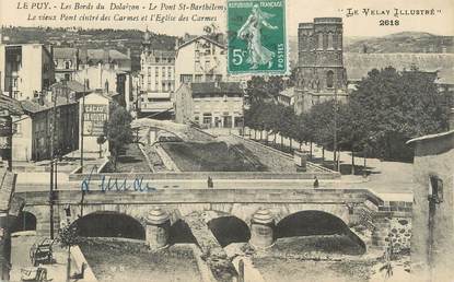 CPA FRANCE 43 "Le Puy Les bords du Dolaizon, le Pont St Barthelémy"
