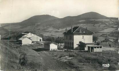 CPSM FRANCE 43 "Le Monastier sur Gazeille, Le Plateau de la gare et les Monts Breysse"