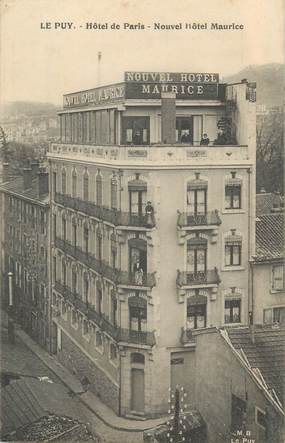 CPA FRANCE 43 "Le Puy, Hôtel de Paris, Nouvel Hôtel Maurice"