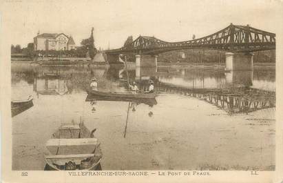 CPA FRANCE 69 " Villefranche sur Saône, Le Pont de Fraus"