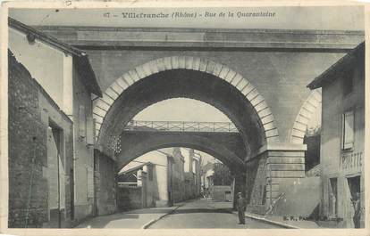 CPA FRANCE 69 " Villefranche sur Saône, Rue de la Quarantaine"