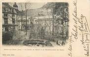 39 Jura / CPA FRANCE 39 "Salins les Bains, le jardin de l'hôtel et de l'établissement des bains"