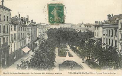 CPA FRANCE 69 " Villefranche sur Saône, Square Etienne Poulet"