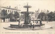 69 RhÔne CPA FRANCE 69 " Villefranche sur Saône, Fontaine Place du Promenoir"