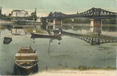 CPA FRANCE 69 " Villefranche sur Saône, Le Pont de Frans"
