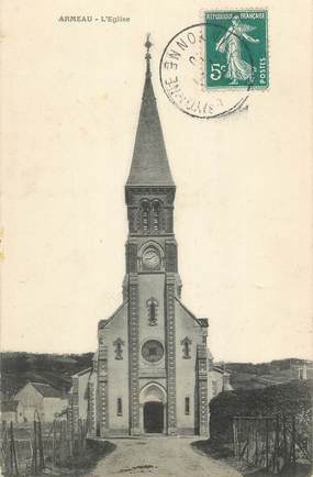 CPA FRANCE 89 " Armeau, L'église"