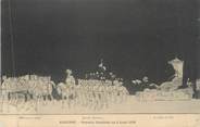 89 Yonne CPA FRANCE 89 " Auxerre, Retraite illuminée du 02 août 1908, Musique à pied, Gardes Suisses, La Fée du Nil"