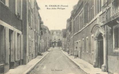 CPA FRANCE 89 "Chablis, Rue Jules Philippe"