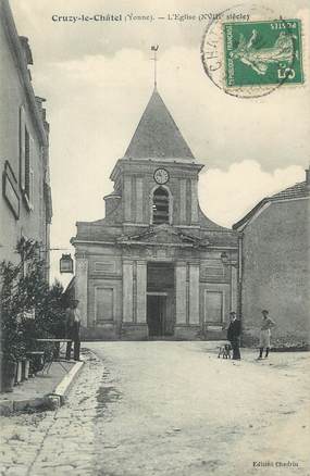 CPA FRANCE 89 " Cruzy le Chatel, L'église"