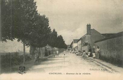 CPA FRANCE 89 " Courlon, Avenue de la Rivière"