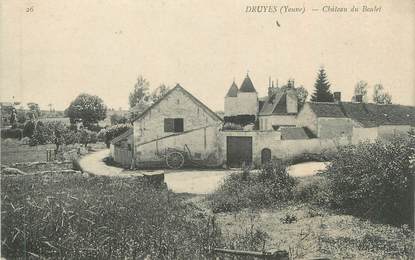 CPA FRANCE 89 "Druyes, Château du Boulet"