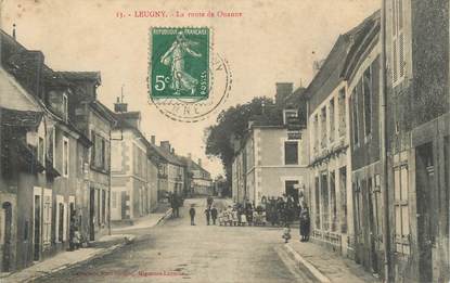 CPA FRANCE 89 "Leugny, La Route de Ouanne"