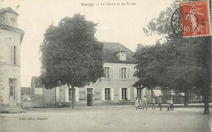 CPA FRANCE 89 "Gurgy, La Mairie et les Ecoles"