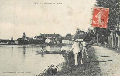 CPA FRANCE 89 "Gurgy, Les bords de l'Yonne"