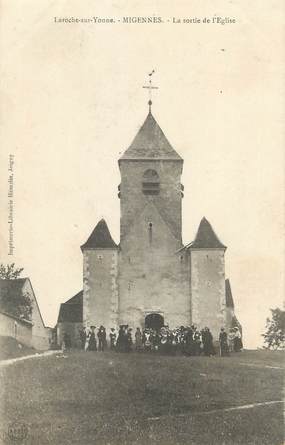 CPA FRANCE 89 " Migennes, La sortie de l'église"