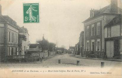 CPA FRANCE 89 " Mont St Sulpice, Rue de Paris"