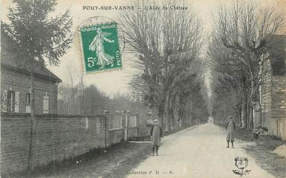 CPA FRANCE 89 " Pouy sur Vanne, L'Allée du Château"