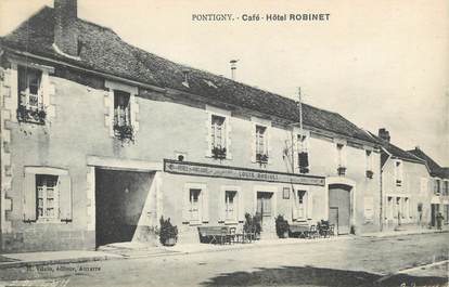 CPA FRANCE 89 " Pontigny, Café Hôtel Robinet"