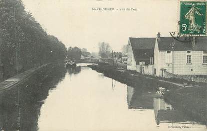 CPA FRANCE 89 " St Vinnever, Vue du Port"