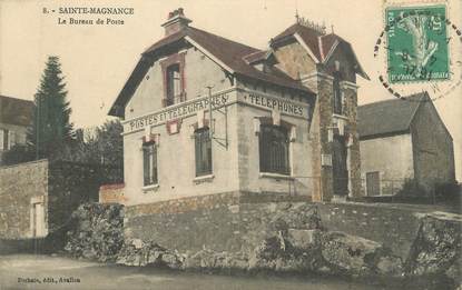 CPA FRANCE 89 " Ste Magnance, Le Bureau de Poste"