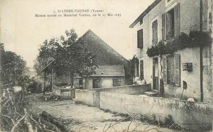 CPA FRANCE 89 " St Léger - Vauban, Maison natale du Maréchal Vauban"