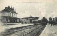 89 Yonne CPA FRANCE 89 " St Florentin - Vergigny, La gare " / TRAIN
