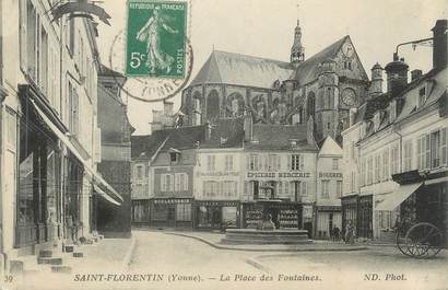 CPA FRANCE 89 " St Florentin, La Place des Fontaines"