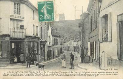 CPA FRANCE 89 " St Julien du Sault, La grande rue"