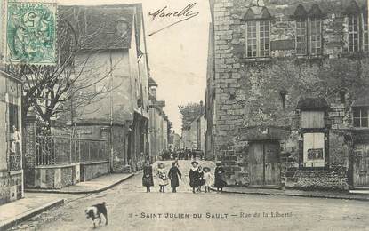 CPA FRANCE 89 " St Julien du Sault, Rue de la Liberté"