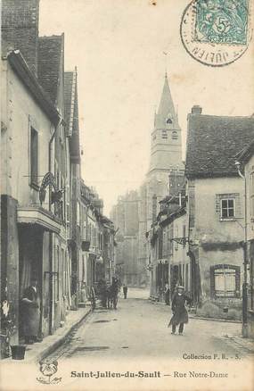 CPA FRANCE 89 " St Julien du Sault, Rue Notre Dame"