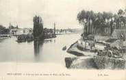 89 Yonne CPA FRANCE 89 " Sens, L'ile Kley en amont du pont"