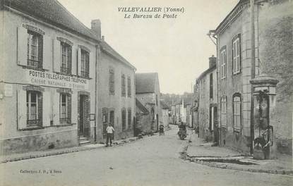 CPA FRANCE 89 " Villevallier, Le Bureau de Poste"