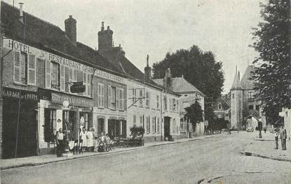 CPA FRANCE 89 " Villeneuve sur Yonne, Hôtel Restaurant "