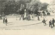 60 Oise / CPA FRANCE 60 "Beauvais, place de la gare"