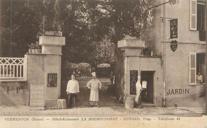 CPA FRANCE 89 " Vermenton, Hôtel Restaurant La Bourguinière"