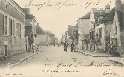 CPA FRANCE 89 " Vincelles, La Grande Rue"