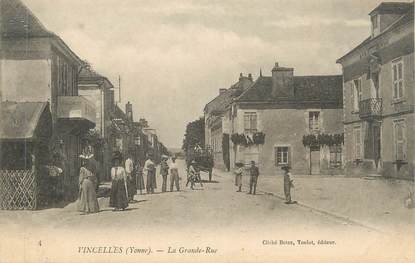 CPA FRANCE 89 " Vincelles, La Grande Rue"